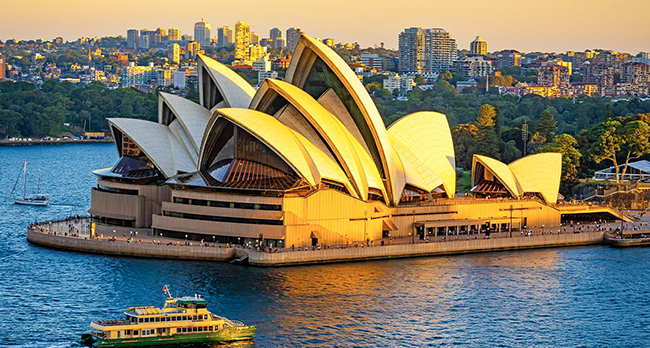 Sydney Harbour and the Opera House in Australia